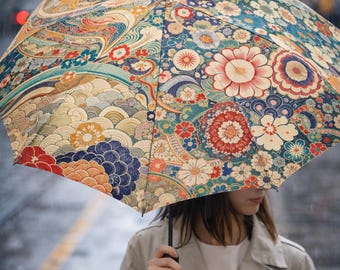 Kyoto Signature Umbrella - Harmony Edition | Luxury Japanese Art Parasol