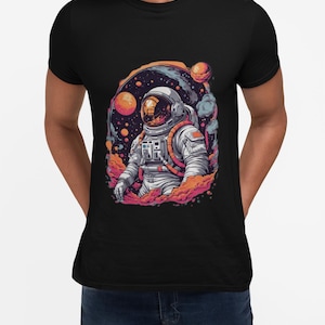 Cosmic Astronaut T-Shirt  Unisex Space Explorer Tee, Sci-Fi Gift