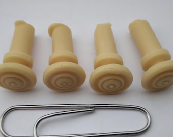 Tiny knobs, pulls, handles for small antiques, tea caddy, writing slope, resin