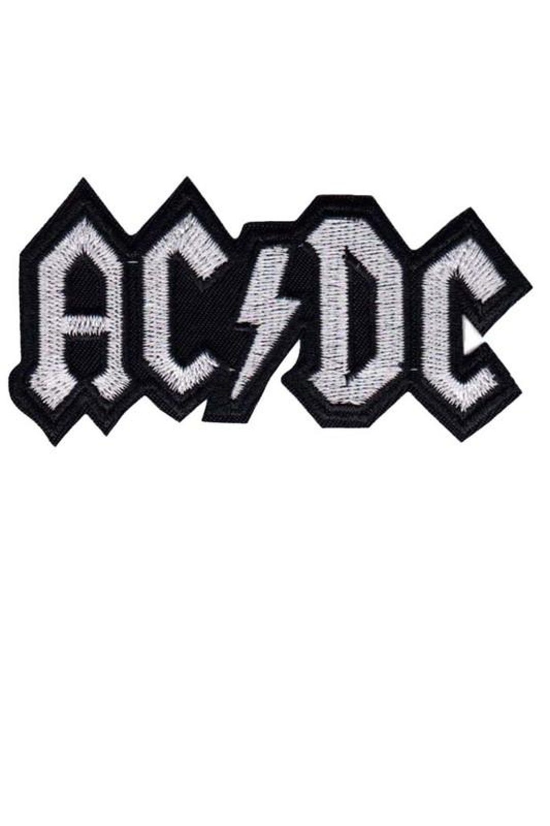 Ac Dc Acdc Silver Embroidered Patch Badge Applique Iron on 381567 - Etsy