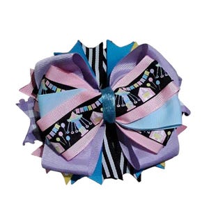 Carnival Hair Bow, Fair Hair Bow, Theme Park Bow, Balloon Bow, 5 inch bows, baby girl hair clips, toddler bow hair clips, toddler bows