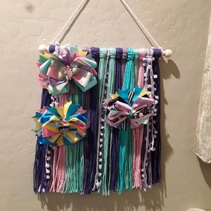 Bow Holder, Bow Organizer, Hair Bow Holder, Bow Holder For Girls, Mermaid Bow Holder, Bow Hanger, Nursery Decor, Mermaid, Nursery Wall Art
