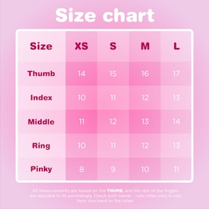 The image is a size chart that provides measurements for different finger sizes, specifically thumb, index, middle, ring, and pinky fingers. The chart is based on the thumb size, and the rest of the fingers are adjusted to fit accordingly. The measurements are provided in millimeters, and the thumb is used as a reference for the other fingers. The chart is designed to help people determine the appropriate size of a hand or finger based on their thumb size.
