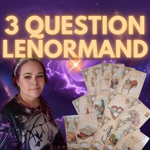 3 Fragen Lenormand Lesung am selben Tag, Detaillierte & Genaue Psychic Spirituelle Anleitung