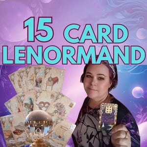 Leitura de cartas Lenormand de 15 cartas no mesmo dia, leitura psíquica honesta, precisa e detalhada