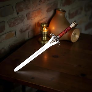 Handcrafted Fantasy Warrior Sword – Decorative Stainless Steel Prop for Display, Cosplay & Collectors’ Gift