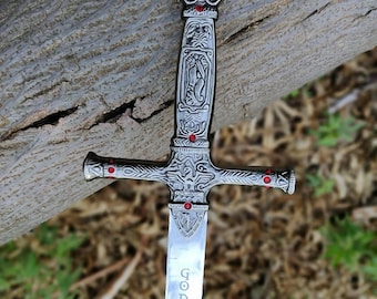 Handmade Fantasy-Inspired Decorative sword | Stainless Steel Collectible Display Sword with Sheath | Unique Gift Idea