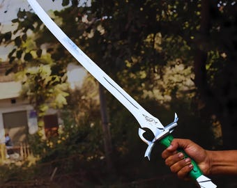 Handmade Fantasy-Inspired Steel Sword with Scabbard – Decorative Full-Tang Collectible Sword for Display & Gift For Him