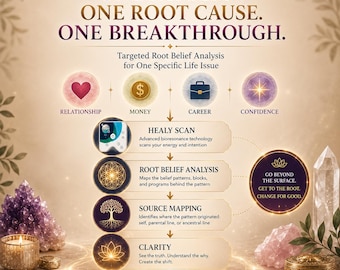 Root Belief Analysis | Single Issue Energy Reading | Belief Pattern & Ancestral Line Mapping | Bioresonance
