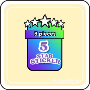 Mogo 5 Star | 3pcs | Summer Escape Album Stickers