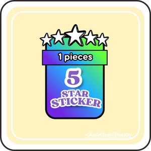 Mogo 5 Star | 1pcs | Summer Escape Album Stickers