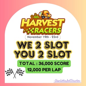 Mogo Harvest Racers : We Carry You, 12k Points For Each Laps, Total 36k (Digital)