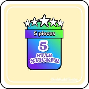 Mogo 5 Star | 5pcs | Summer Escape Album Stickers
