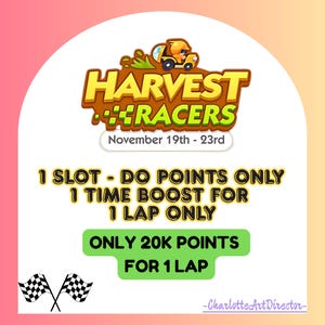 Mogo Harvest Racers: 20k Points Lap Boost (Digital)
