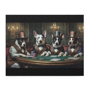 Dog Poker Night Puzzle - Fun 120/252/500-Piece Jigsaw for Dog Lovers, Game Night Activity, Gift for Pet Owners, Family Fun, Puzzle