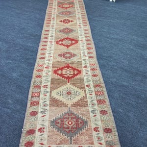 3x13ft handmade rug, Extra Long Runner, Rug for Hallway , Hallway runner  , Vintage rug, Boho Rug.