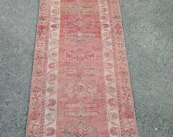 20ft Runner Rug, 20ft TURKISH VINTAGE RUNNER Rug, 20ft Herki Runner, Wool Handmade Oushak Herki, Vintage Runner 20ft Rug For Narrow Hall
