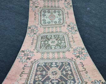 20ft Vintage Herki Rug Runner Orange Rug Tribal Runner Handmade Rug Runner Home Decor Decorative Rugs Farmhouse Rug