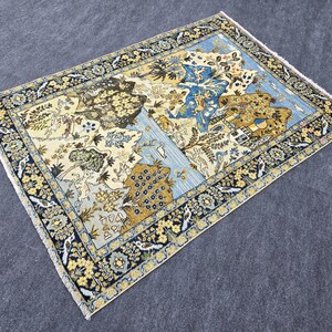 4x6 Handmade Wool Colorful Nature Rug