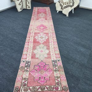 3x13ft, Turkish Runner Rug, Vintage Runner Rug, Hallway Runner Rug, Kitchen Rug, Long Runner Rug, Entryway Rug