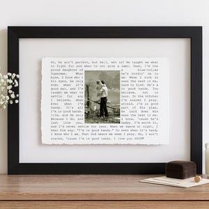 Father of the Bride Gift- Framed picture of Bride and Dad, Personalized Frame for Dad, Father-Daughter Dance, Song Lyrics, Mother-Son Dance