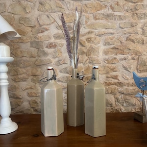 Vintage French Salt glazed stoneware bottle