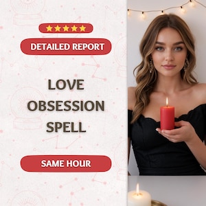 Powerful Love & Obsession Spell, Make Them Obsessed with You, Strong Binding Love Spell, Intense Attraction Ritual, Reignite Passion Spell
