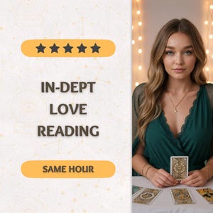 Same Hour In-Depth Love Reading, Relationship Reading, Ex-Lover Reading, Couple Tarot, Detailed Tarot Reading, Accurate Love Predictions