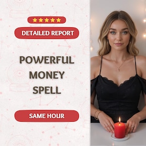 Strong Money Spell, Powerful Fast Money Ritual, Money Manifestation Spell, Attract Wealth & Financial Abundance, Get Rich Spell, Same Day