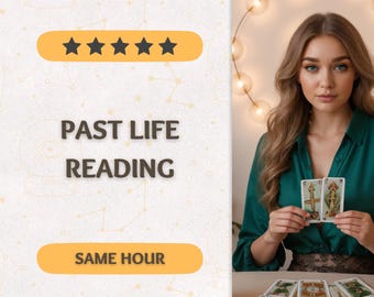 Past Life Reading, Reincarnation Reading, Same Hour Past Reading, Karmic Reading, Uncover Soul Connections, Who Were You in Your Past Life?