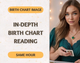 In-Dept Birth Chart Reading, Personalized Natal Chart Reading, Astrology Reading, Natal Chart Report, Birth Chart Analysis, Zodiac Reading