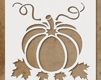 Pumpkin with Stencil Design  Halloween Decor