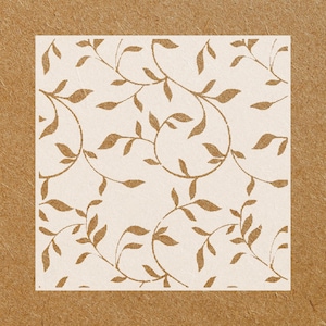 Vine Leaves Pattern Stencil Template for DIY Crafts, Elegant Wall Painting, Fabric Art, Scrapbooking, Furniture Makeovers and Home Decor