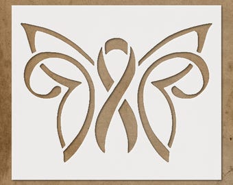 Butterfly Stencil Template  Reusable Plastic for DIY Crafts  Wall Art