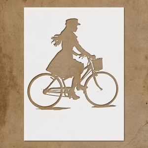 Bicycle Stencil Template Reusable - DIY Crafts, Wall Art, Home Decor Design