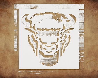 Buffalo Design Stencil for Crafts Home Décor Reusable