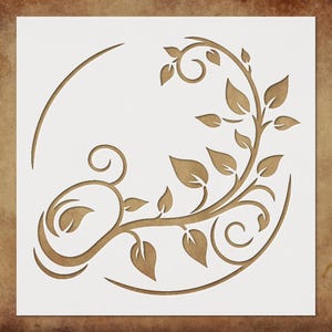 Wrapping Vine Stencil Template Reusable - Floral Pattern for Wall Art, DIY Crafts, Nursery Decor