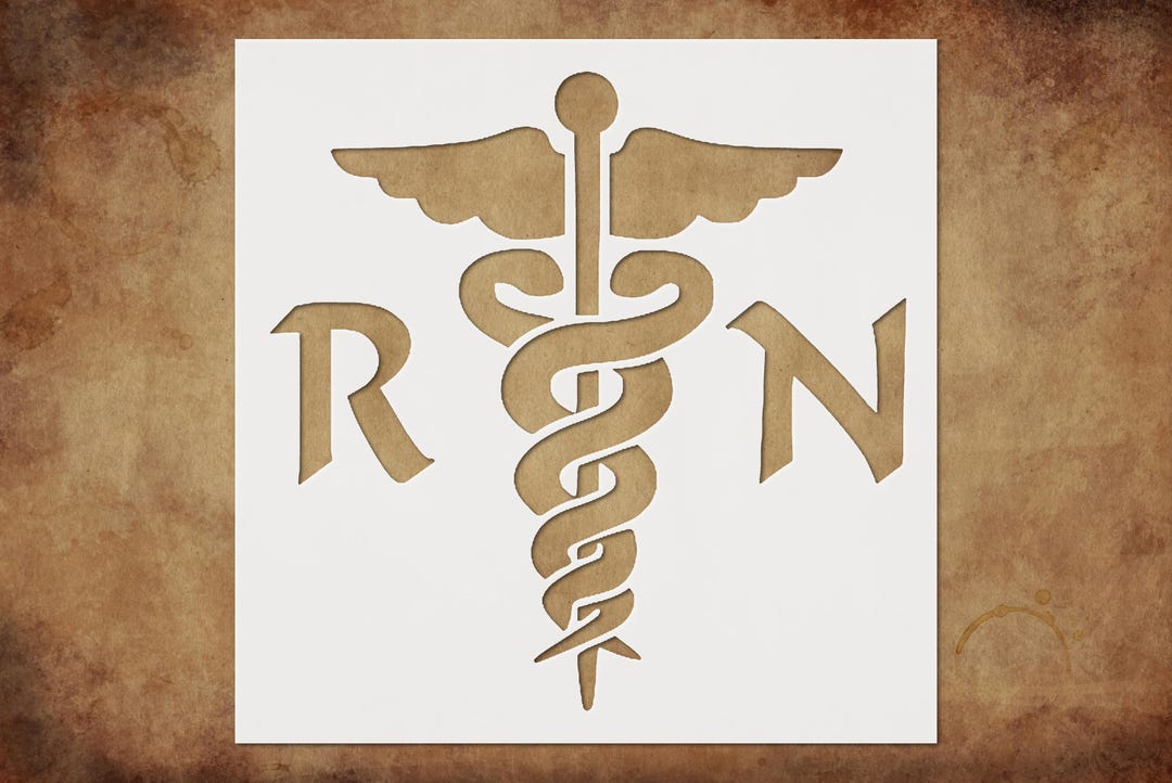 Printable Rn Sign Stencil RN Sign, Plastic Reusable - Etsy