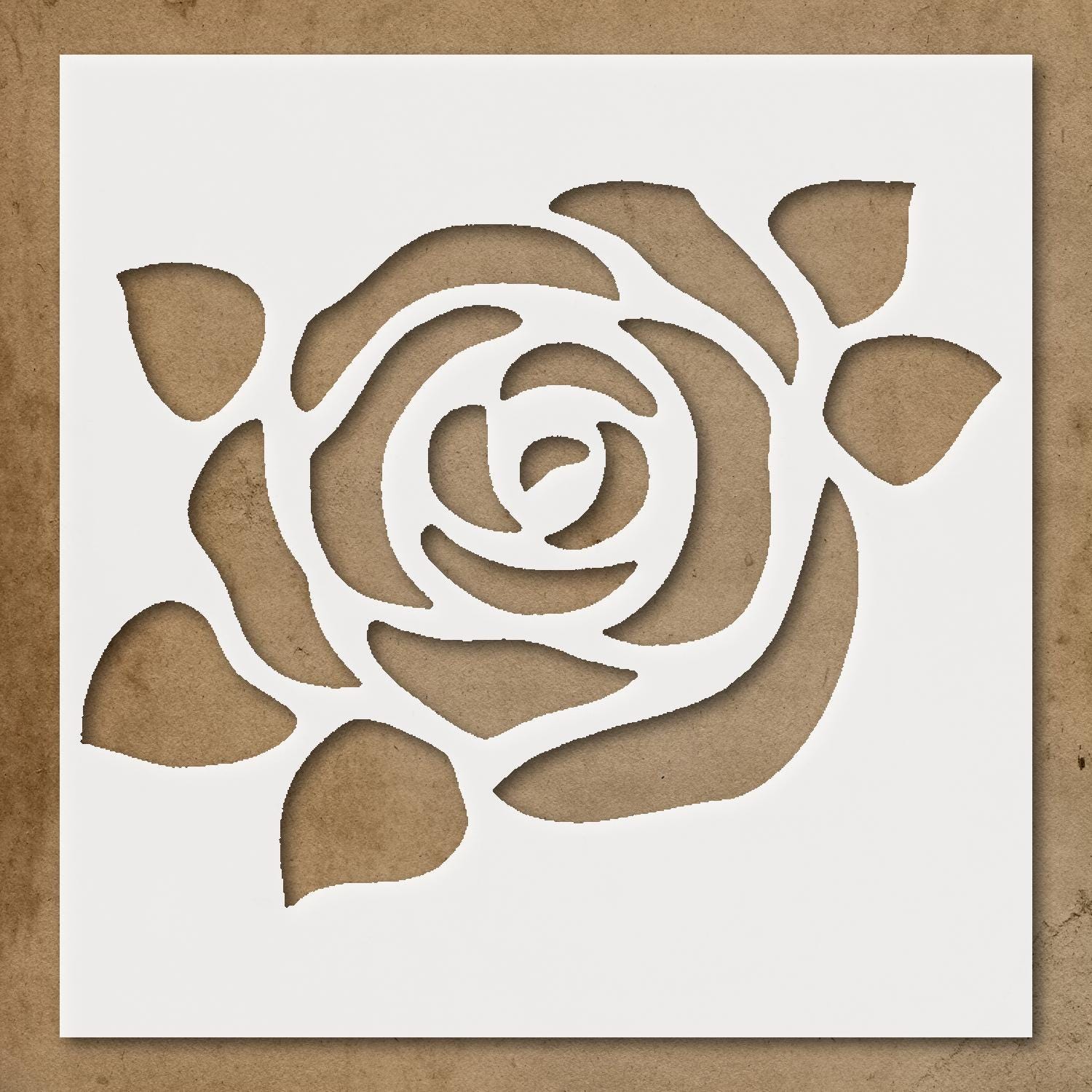 Stylized Rose - Etsy