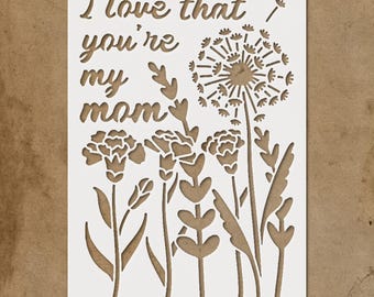 Reusable Dandelion Flower Stencil Template  Ideal for DIY Crafts Wall Art  Home Decor