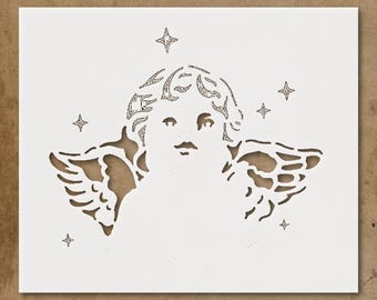 Thoughtful Angel Wings Stencil for Home Decor and Craft Projects