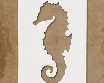 Seahorse Stencil for Crafting  DIY Projects