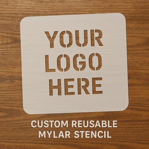 Custom Reusable Mylar Stencil for Painting | Personalized Plastic Craft Stencils for Walls, Wood, DIY Projects, Art, and Fabric Designs