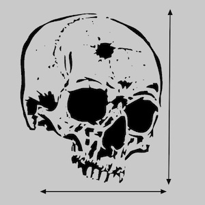 Skull Stencil for Crafting Painting  Home Decor - Versatile Design for Unique DIY Projects