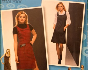 Simplicity 2848, Misses'/Miss petite jumper pattern.  Project Runway pattern, size 4-12, bust 29.5-34"