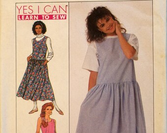 Simplicity 9475, Misses' loose-fitting jumper pattern.  Size 10/12/14, bust 32.5-36"