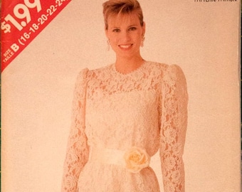 See & Sew by Butterick 3052, Misses' top and dress pattern, size 16-24, bust 38-46"