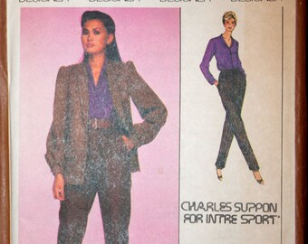 Simplicity 9110 Misses blouse, pants and lined jacket pattern size 14, bust 36"