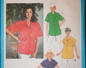Simplicity 9042, Misses tops or tunic pattern size 14, bust 36"