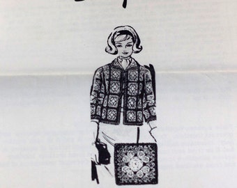 1960's ladies crocheted jacket pattern Laura Wheeler design 844